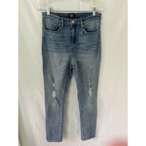 BDG Urban Outfitters Twig High Rise Distressed Blue Denim Jeans Size 30
